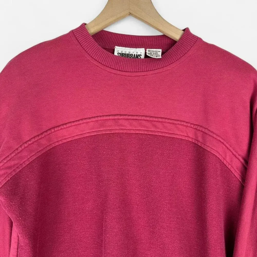 Vintage country suburbans red crewneck sweatshirt size s